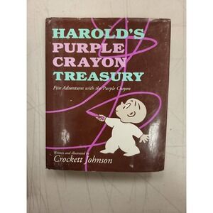 Crockett Johnson Harold's‎ Purple Crayon Treasury Book Childrens Story Adventure
